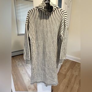 SHEIN striped turtleneck sweater dress